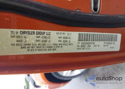 2011 Dodge Caliber Mainstreet from USA, damaged, VIN 1B3CB3HA6BD247784